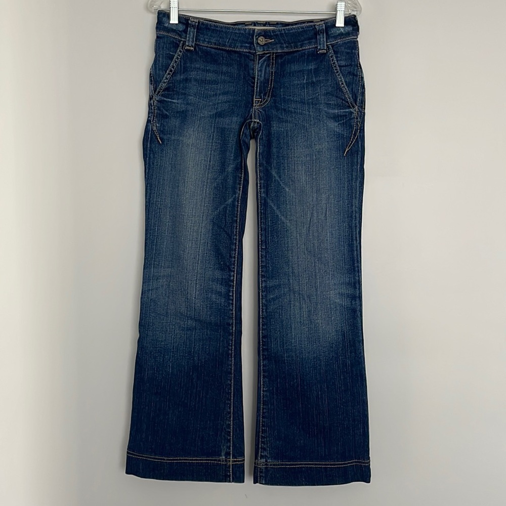 J&Company Sunset Womens Low-rise Boot Cut Jeans Sz 27